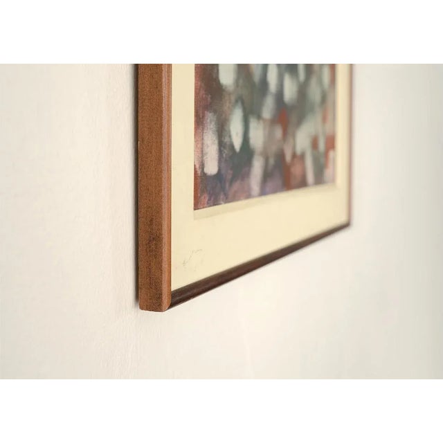 Wood Mid Century Modern Brazilian Abstract Expressionist Painting For Sale - Image 7 of 13