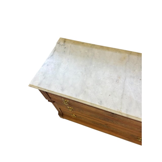 Antique Marble Topped French Provincial Sideboard For Sale - Image 15 of 18