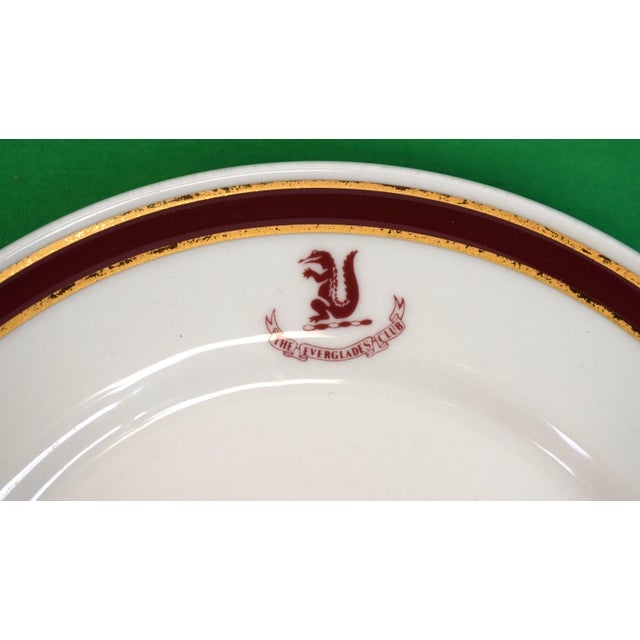 Set X 9 the Everglades Club Palm Beach Salad Plates For Sale - Image 4 of 5