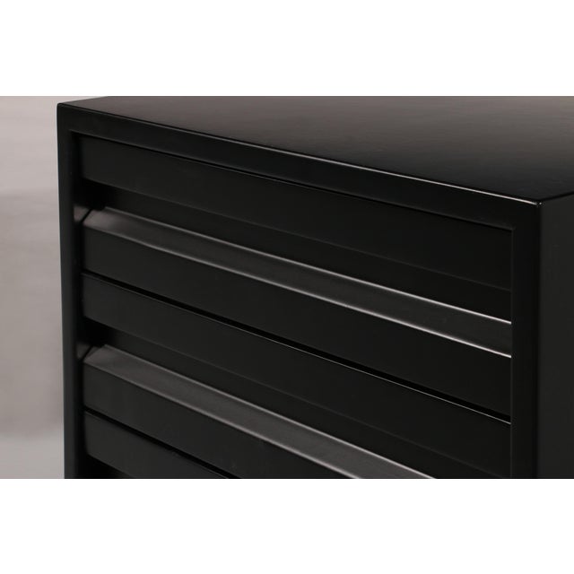 T96 Executive Corner Desk in Black Lacquered Wood by Osvaldo Borsani for Tecno, 1950s For Sale - Image 9 of 18