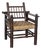 1940s Oak and Woven Lounge Chair by Charles Dudouyt For Sale