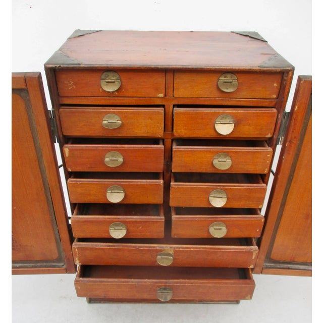 Chinese Chinese ElmWood Desk-Top Chest For Sale - Image 3 of 10