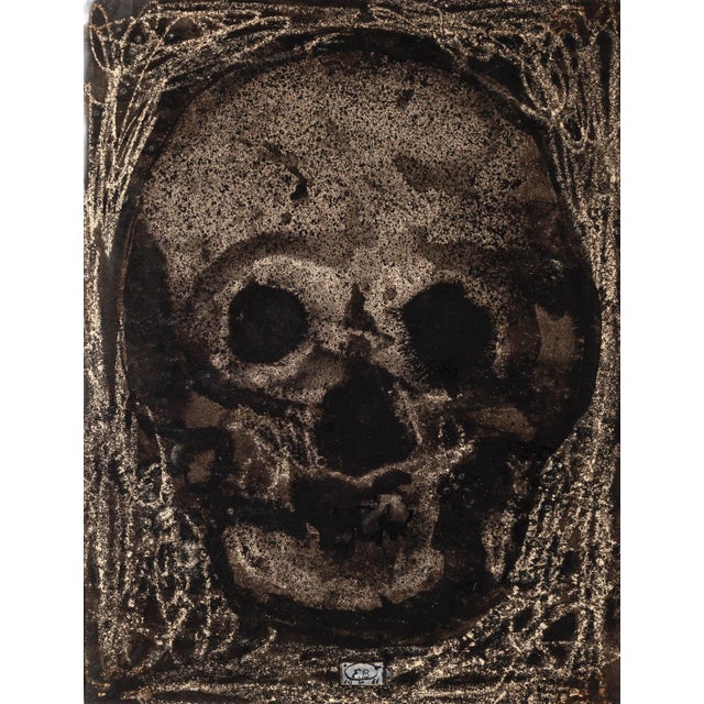 Eugène Berman, Image of Death, 1961, Original Ink and Watercolor on Paper For Sale