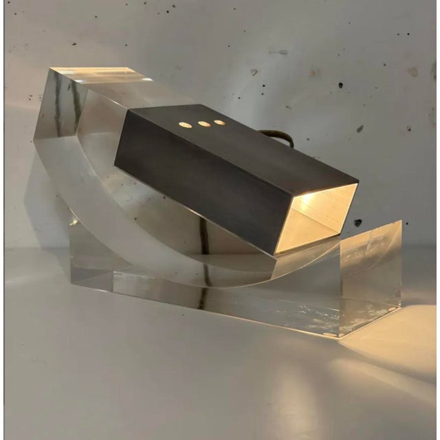 Acrylic Glass Tampon Lamp by Michel Bankowski for Distrimex, 1972 For Sale - Image 4 of 9