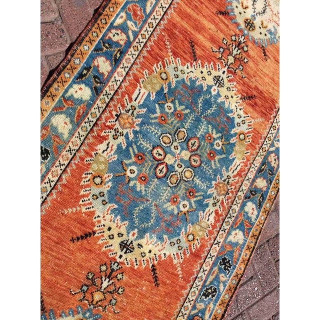 1950s Vintage Hand Knotted Turkish Rug - 38.5" X 154" For Sale - Image 5 of 12