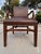 Set of 4 Vintage 1990s Gunlocke Georgian Style Brown Vinyl Armchairs For Sale - Image 12 of 18