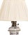 Lighting - Oil table lamp - 19th century. European; 19th century glass with hand-painted relief and gilded decoration;...