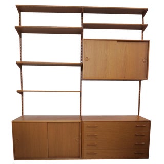 Wall Unit in Teak from FM Møbler, 1960s, Set of 12 For Sale