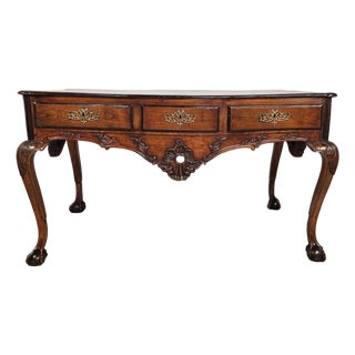 Baroque Portuguese Desk - Center Table Circa 19th Century For Sale