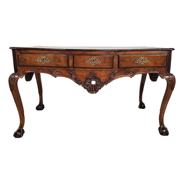 Baroque Portuguese Desk - Center Table Circa 19th Century For Sale