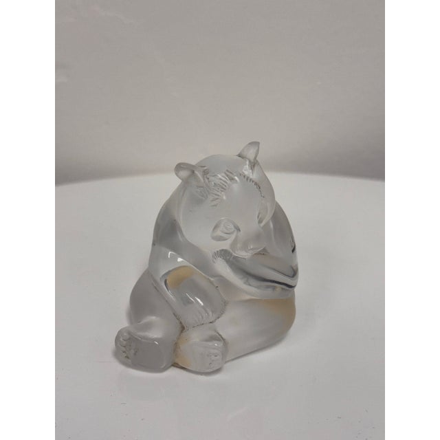 Lalique Crystal Panda Sculpture For Sale In San Francisco - Image 6 of 12