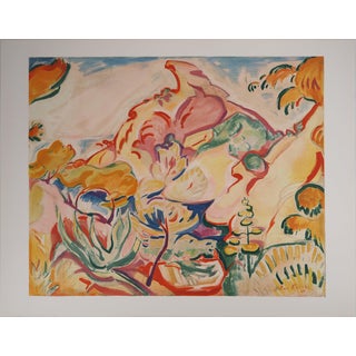 Emile-Othon Friesz, Landscape at La Ciotat, Signed Lithograph For Sale