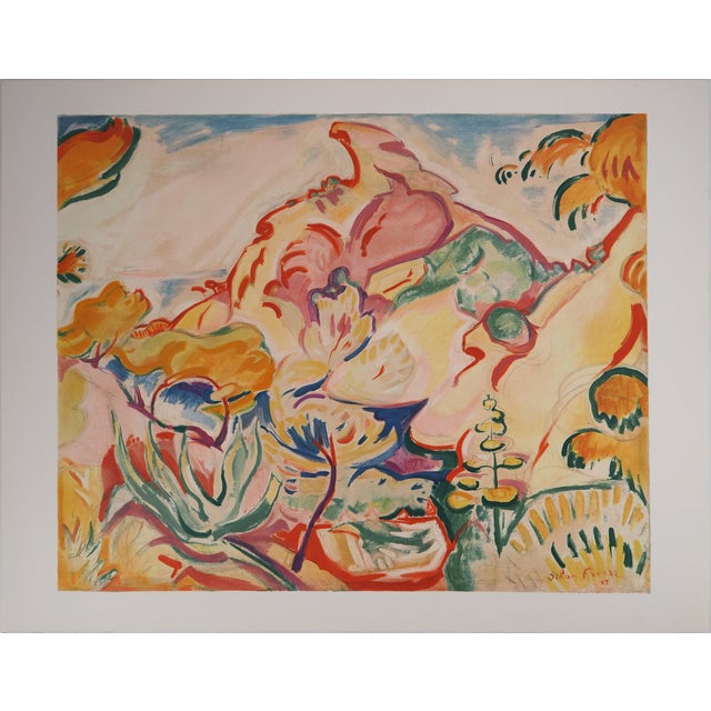 Emile-Othon Friesz, Landscape at La Ciotat, Signed Lithograph For Sale