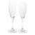 Waterford & Robert Mondavi Pair of Crystal Fluted Champagne Glasses For Sale