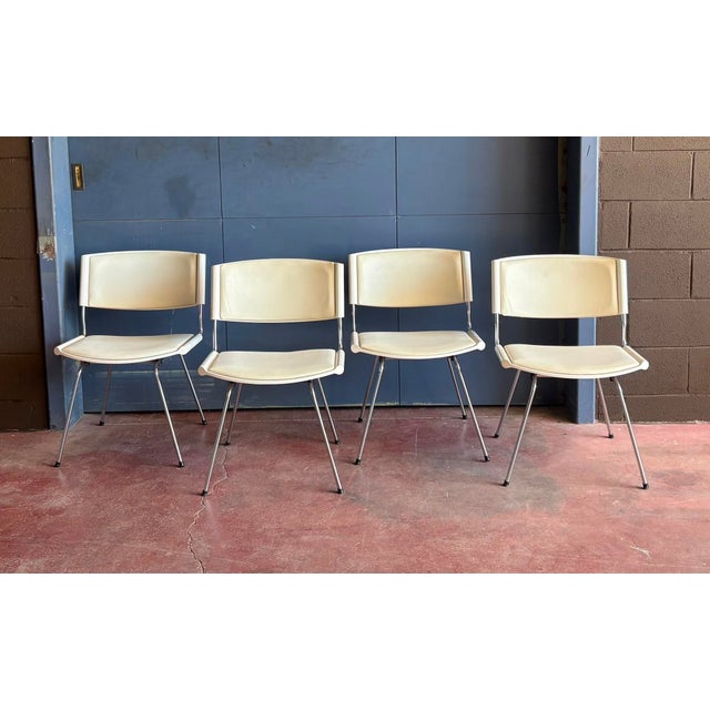 Metal Danish Model ND150 Badminton Chairs by Nanna Ditzel for Kolds Savvaerk, 1950s, Set of 4 For Sale - Image 7 of 7