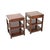 Vintage Military Campaign Style Side Tables, 1930, Set of 2 For Sale - Image 3 of 11