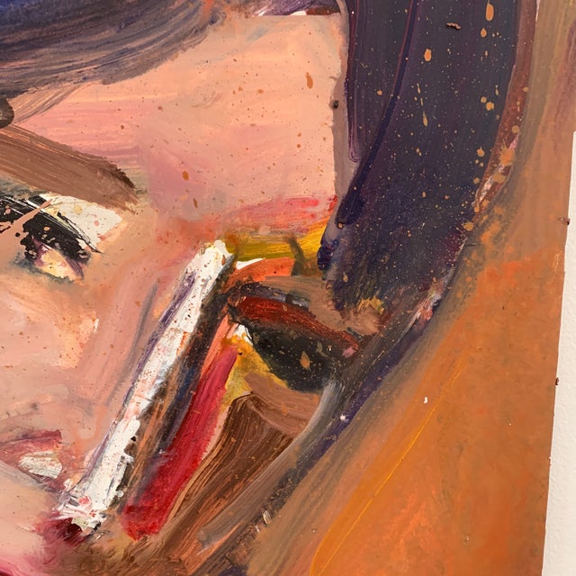 2020s Contemporary Abstract Portrait Ink Wash Painting by Phil Saxon For Sale - Image 5 of 9