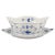Gravy Boat on Foot Hand-Painted in Blue from Royal Copenhagen, 1970s For Sale - Image 9 of 9