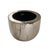 Postmodern Larry Lubow for Steve Chase Crackle Pattern Planter in Silver Metallic Glaze For Sale - Image 3 of 6