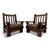 Set of Brutalist Oak Armchairs, 1960s For Sale - Image 18 of 18