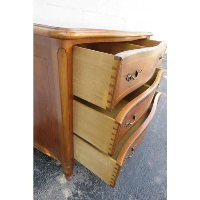 French Serpentine Inlay Dresser For Sale - Image 4 of 13