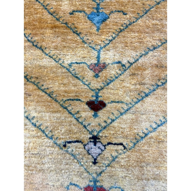 Red 3ft1in × 9ft4in Hand Knotted Wool Runner, Vintage For Sale - Image 8 of 12