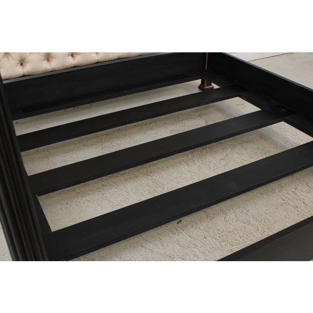 Wood Nancy Corzine Paint Decorated King Size Poster Bed For Sale - Image 7 of 14