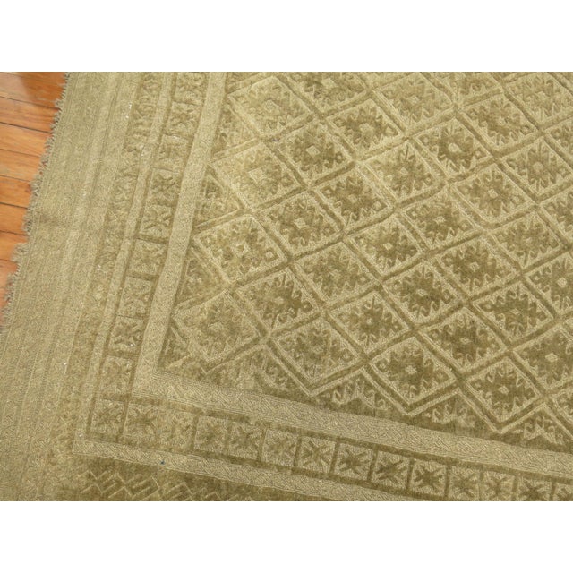 Traditional Zabihi Collection Vintage Persian Souf Jajim Carpet - 5' x 5'11" For Sale - Image 3 of 6