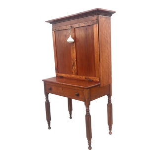 Antique Mid 19th Century Pine Farmhouse Dropfront Plantation Desk For Sale