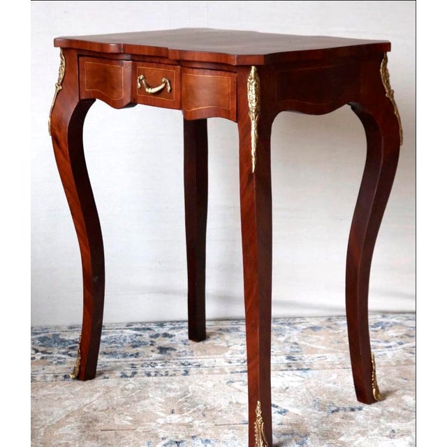 Louis XV Style End Table, Antique Vintage Furniture Reproduction