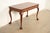 Queen Anne Baker Furniture Chippendale Carved Mahogany Writing Desk, Newly Refinished For Sale - Image 3 of 16