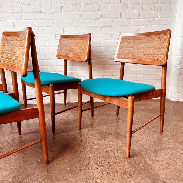 Conant Ball Woven Cane Back Dining Chair Set of 4 Chairish