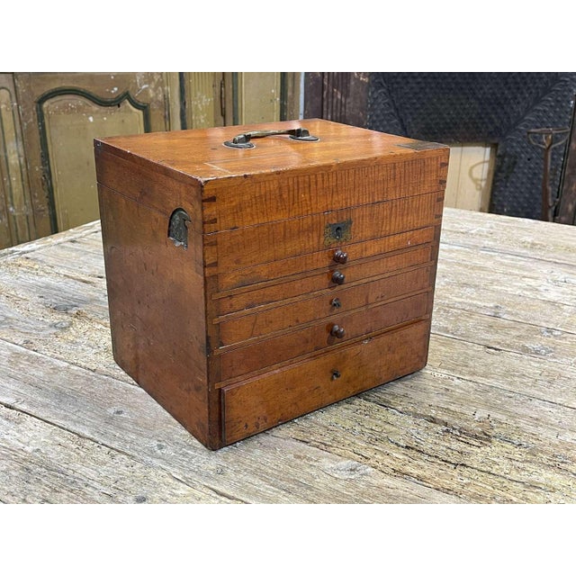Early 20th Century English Mahogany Dentists Cabinet For Sale - Image 5 of 15