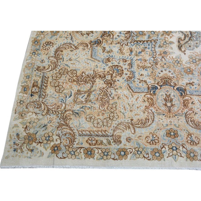 1960s Vintage Turkish Anatolian Hand Knotted Wool Rug, 11'9x17'9 For Sale - Image 5 of 6