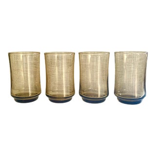 Vintage Midcentury Modern Libbey Tawny Glasses – Set of 4 For Sale
