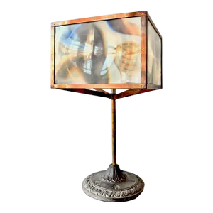 Fresnel Desk Lamp with Copper, Brass and Cast Iron Base