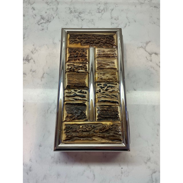 Gucci Italy Vintage Horn Cigarette Dresser Trinket Box For Sale In New York - Image 6 of 11
