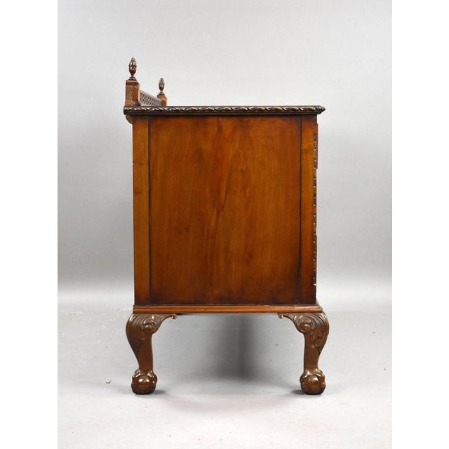 Edwardian Flame Mahogany Chest of Drawers, 1910s For Sale - Image 3 of 9