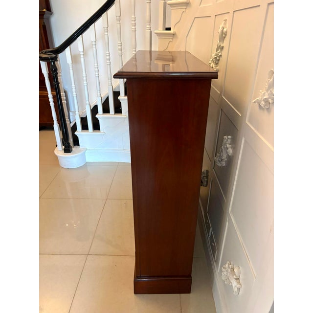 Wood Antique Victorian Mahogany Glazed Bookcase, 1880 For Sale - Image 7 of 14
