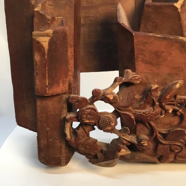 19th Century Antique Chinese Carving Fragment For Sale - Image 10 of 13
