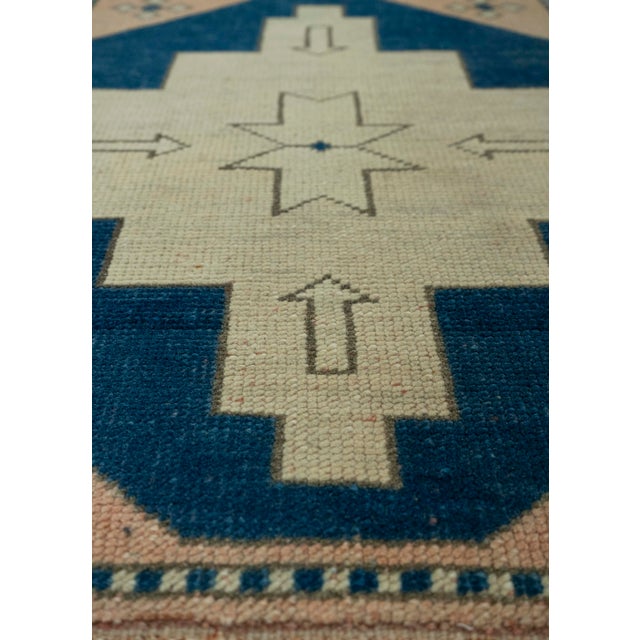 Turkish Mini Rug Oriental Hand Knotted Vintage Rug 1'10" x 2'5" #20618 For Sale In Houston - Image 6 of 8