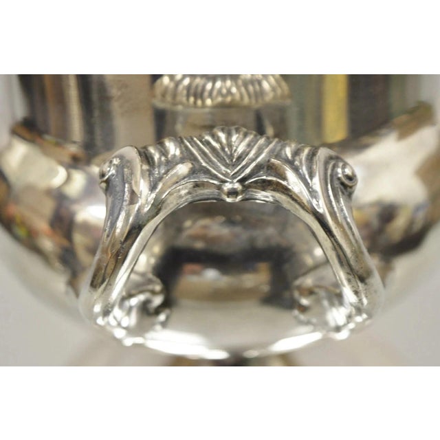 Late 20th Century Late 20th Century Fb Rogers Silver Plated Trophy Cup Champagne Wine Chiller Ice Bucket - Engraved For Sale - Image 5 of 12