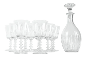 Vintage Baccarat Decanter & Glassware - Set of 13