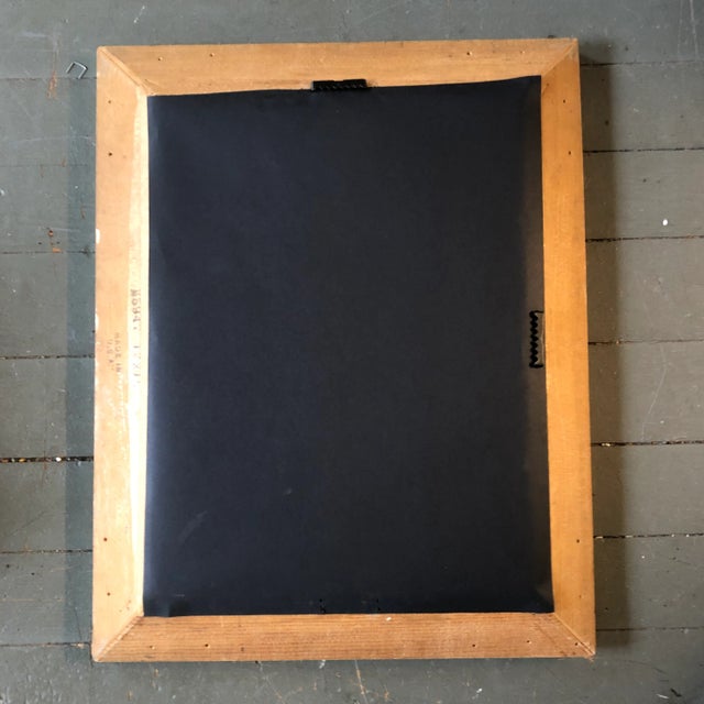 Original Vintage Abstract Painting Vintage Frame 1970’s For Sale - Image 4 of 5