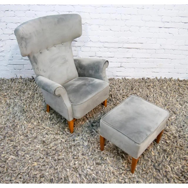 Mid-Century Modern Set of Model FH 8023 Wingback Hammer Chair by Fritz Hansen for Dania 1950 For Sale - Image 3 of 13