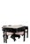 Sophisticated materials take a cue from modern geometry to create this spectacular dining room set for 6 people. Black...