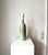 Matt, lime green, hare fur glazed stoneware table lamp by Søholm Stentøj denmark, Model nr. 3003, stamped at the botttom....