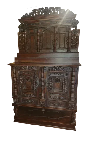 17th Century Fir & Walnut Buffet