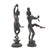 Indian Pair of Cast Bronze Tamil Nadu Panchaloha Figures of Shiva and Parvati, 1800's For Sale - Image 3 of 7