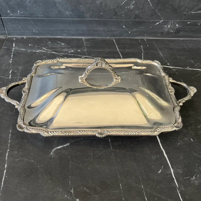 Victorian Antique John Round & Sons 3-Piece Covered Vegetable Dish [Sheffield 3025] For Sale - Image 3 of 13